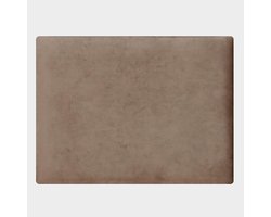 Wandpanelen - Hoofsteun Wandkussen - Comfort Creëren - Gewatteerd Fluweel - 40x30 cm - Taupe