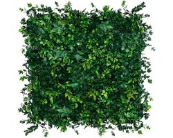 Wandpanelen Kunsthaag Klaverblad 1 m² voor binnen en buiten - 4 panelen van 50 x 50 x 4 cm