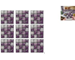 Wandpanelen - Plaktegels - Set van 30 Tegels - Tegelsticker - Zelfklevende Tegels - Muurstickers - Sanitair - Toilet - WC - Badkamer - Keuken