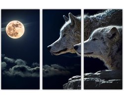 Wandpanelen set van 3 - decoratief - PVC - 3 mm