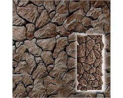 Wandpanelen Steenlook - Kunststeen Panel - Binnen en Buiten - Realistische 3D Structuur - 120x60cm - Grijs