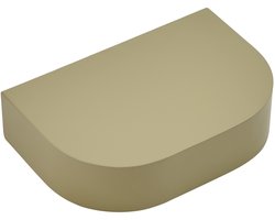 Wandplank Disk - Metaal - Beige/Groen - 30 x 7 x 20 cm (BxHxD)
