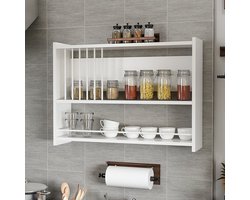 Wandplank Helsingør 60x84x20 cm wit