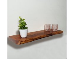 Wandplank Inge industrieel lengte 65cm acacia hout muurdecoratie