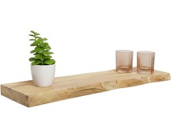 Wandplank lichtbruin Inge industrieel lengte 100cm acacia hout muurdecoratie