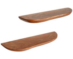 Wandplank Live edge | 60 cm | Set van 2