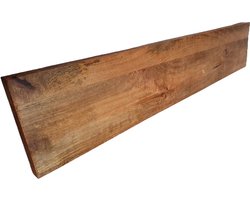 Wandplank Mangohout | 90x20cm | Muurplank | Boekenplank | Loft | Landelijk | Mango