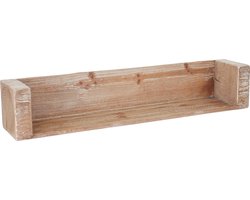 Wandplank MCW-A15, hangende boekenkast, massief rustiek dennenhout MVG-gecertificeerd ~ 60cm