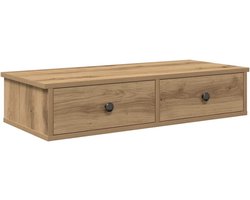 Wandplank met Lades en Kast - Eiken Look