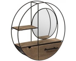 wandplank met spiegel en laatjes