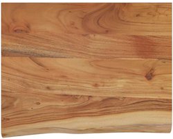 Wandplank Rechthoekig Massief Acaciahout 50x40x2.5cm - Robuuste Wandplank met Hoge Draagkracht