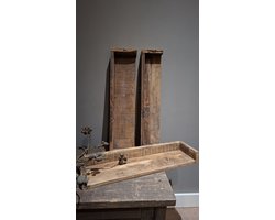 wandplank schap landelijk industrieel robuust 60cm diepte 12tot15cm