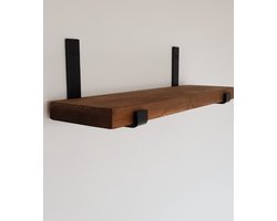 Wandplank - steigerhout - metalen - plankdragers