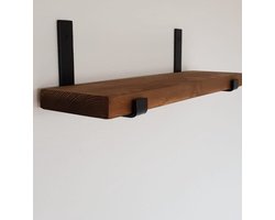 Wandplank - Steigerhout-Metalen-plankdragers