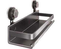 Wandplank van 30 cm met zuignappen, geschikt voor badkamers en doucheruimtes – boren is niet nodig, eenvoudige installatie.