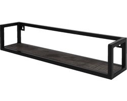 Wandplank Vintage Zwart Mangohout 60 cm