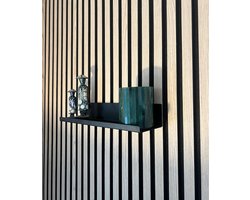 Wandplank voor akoestische panelen - Lattenwand - Akoestisch wandpaneel - Akupanel - 50 cm breed - Geen boormachine nodig - Metaal