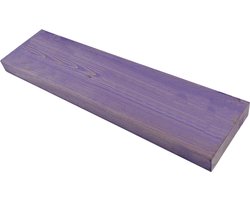 Wandplank voor binnen of buiten - Paars gebeitst - L 55 x B 15 x H 3,5 cm