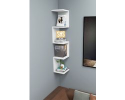 Wandrek - Design Boekenkast - Wandplank - Decoratieve Plank - Wit
