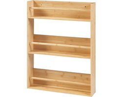 Wandrek Hareid met 3 planken 80x60x12 cm bamboe