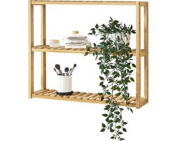 Wandrek Örnsköldsvik met 3 planken 60x15x54 cm bamboe