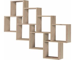 Wandrek Phoebe Eiken - Breedte 94.5 cm - Hoogte 120.8 cm - Diepte 15.7 cm