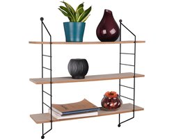 Wandrek - Trion Clari - Rek met 3 Schappen - Zwart