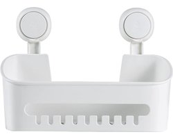 Wandrek voor douche zonder boren, zelfklevend opbergrek met zuignappen voor badkamer en keuken