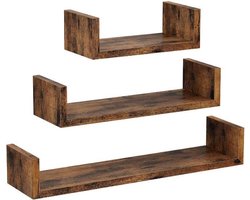 Wandrek - Wandplank U vorm - Vasagle