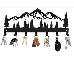 Wandsleutelhanger, Metalen Muurhaak Opslagrek Met Haak, Kan Sleutels, Jassen, Tassen Plaatsen - Decoratieve Woningdecoratie Voor Ingangen, Gangen, Keukens, Woonkamers