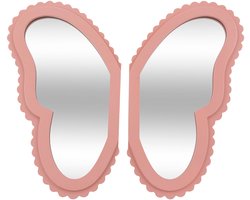 Wandspiegel 37 x 37 cm Papillon Roze