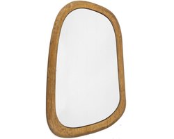 Wandspiegel Asymmetrisch - Spiegel Hout Organisch - Gang Hal Spiegel - Muur Spiegel - 40 x 2 x 62 cm