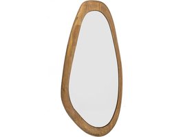Wandspiegel Asymmetrisch - Spiegel Hout Organisch - Gang Hal Spiegel - Muur Spiegel - 40.5 x 2 x 85 cm