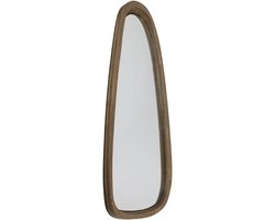 Wandspiegel Asymmetrisch - Spiegel Hout Organisch - Spiegel Rond - Gang Hal Spiegels - 84 x 3.5 x 29 cm