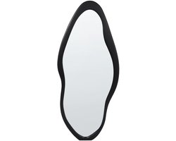 Wandspiegel BLET 80 cm 180 cm Hout Zwart