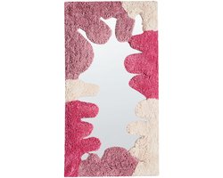 Wandspiegel CAGERI 41 cm 75 cm Katoen Roze