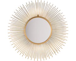 Wandspiegel CILLY 80 cm 80 cm Metaal Goud