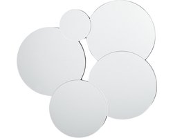Wandspiegel CLAIS 82 cm 80 cm Zilver