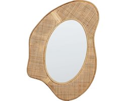 Wandspiegel DORNES 57 cm 77 cm Rotan Natuurlijk