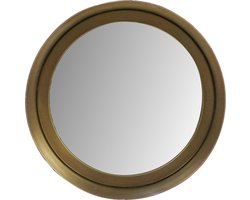 Wandspiegel Fletcher Rond - ø20 - antique gold - Ijzer/glas