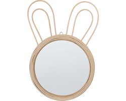 Wandspiegel GOLONG 26 cm 45 cm Rotan Natuurlijk