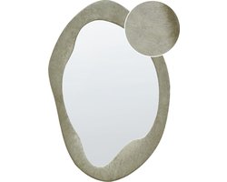 Wandspiegel LENAX 59 cm 90 cm Fluweel Olijfgroen