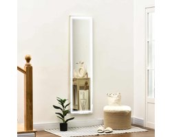 Wandspiegel - Lux - LED-verlichting - Aluminium - Zilver/Goud