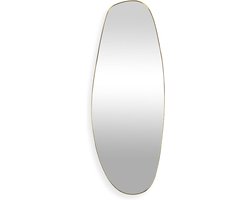 Wandspiegel Organisch - Asymmetrische spiegel - Interieur Decoratie - Uniek Design - 160x60 cm - Goud