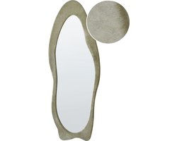 Wandspiegel REIGNY 57 cm 160 cm Fluweel Olijfgroen