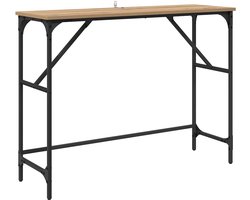 Wandtafel | Console Tafel | Bijzettafel Artisan Eiken 100 x 32 x 75 cm Bewerkt hout