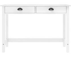Wandtafel | Console Tafel | Bijzettafel Hill 2 lades 110x45x74 cm massief grenenhout