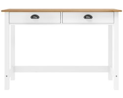 Wandtafel | Console Tafel | Bijzettafel Hill 2 lades 110x45x74 cm massief grenenhout
