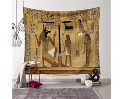 Wandtapijt Egypte - Wanddecoratie Muurkleed - Wonen Decoreren - Levendige Kleuren - 200x150cm - J