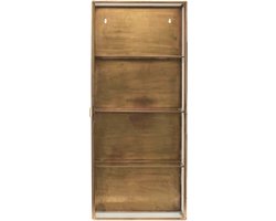 Wandvitrine Glass messing 80cm